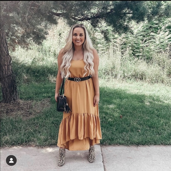 amazon Dresses & Skirts - Yellow dress size small worn once